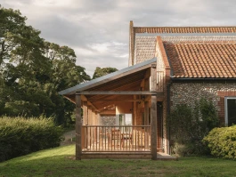 View of the new veranda that brings life and breathes space into the building's use Alexander Hills Architects
