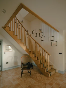 View of the stairs from the hall Alexander Hills Architects