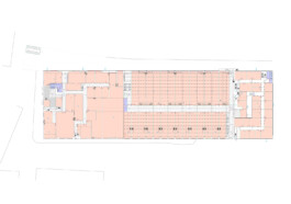 Oxgate House, a commercial office building of rentable artist's studios Alexander Hills Architects