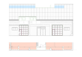 Oxgate House, a commercial office building of rentable artist's studios Alexander Hills Architects
