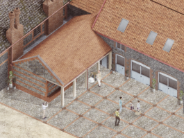 Phase 3 Axoonometric view of the proposed utility block Alexander Hills Architects