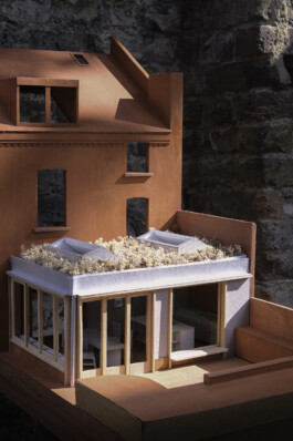 Model of the rear extension Alexander Hills Architects