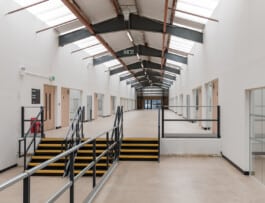 The upper landing of Building 2 Alexander Hills Architects
