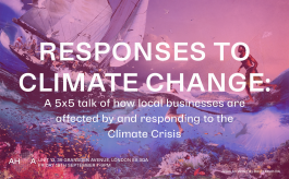 Banner - invite - Responses to Climate Change, an AH A event at the studio Alexander Hills Architects
